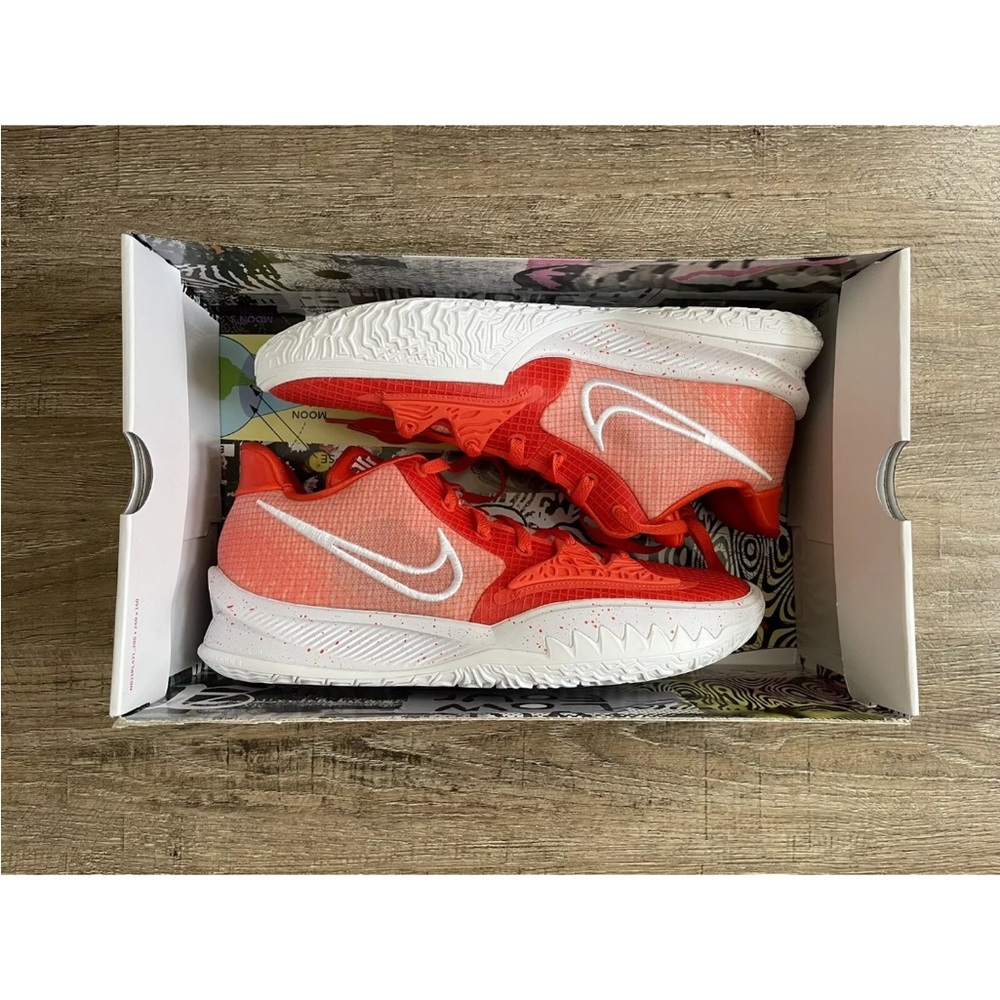 Nike Kyrie Low 4 TB Promo Basketball Shoes Team Orange Men’s Sz 14 DM5041-802 - Picture 6 of 7